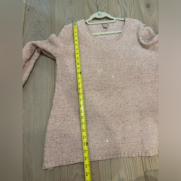 Chico’s Pink Shine V-Neck Sweater 2 - Picture 13 of 13